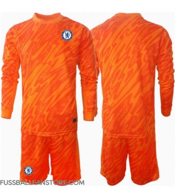 Chelsea Torwart Replik Heimtrikot Kinder 2024-25 Langarm (+ Kurze Hosen)